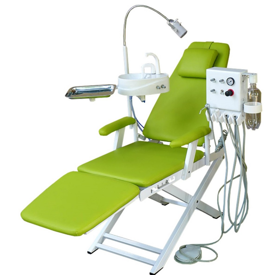 Portable folding dental chair